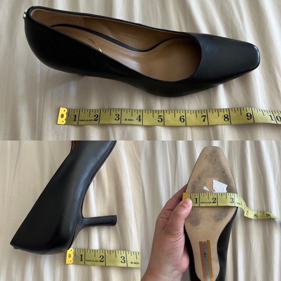 SAM EDELMAN Rika Kitten Heel Black Leather Size 7.5 - Picture 10 of 11